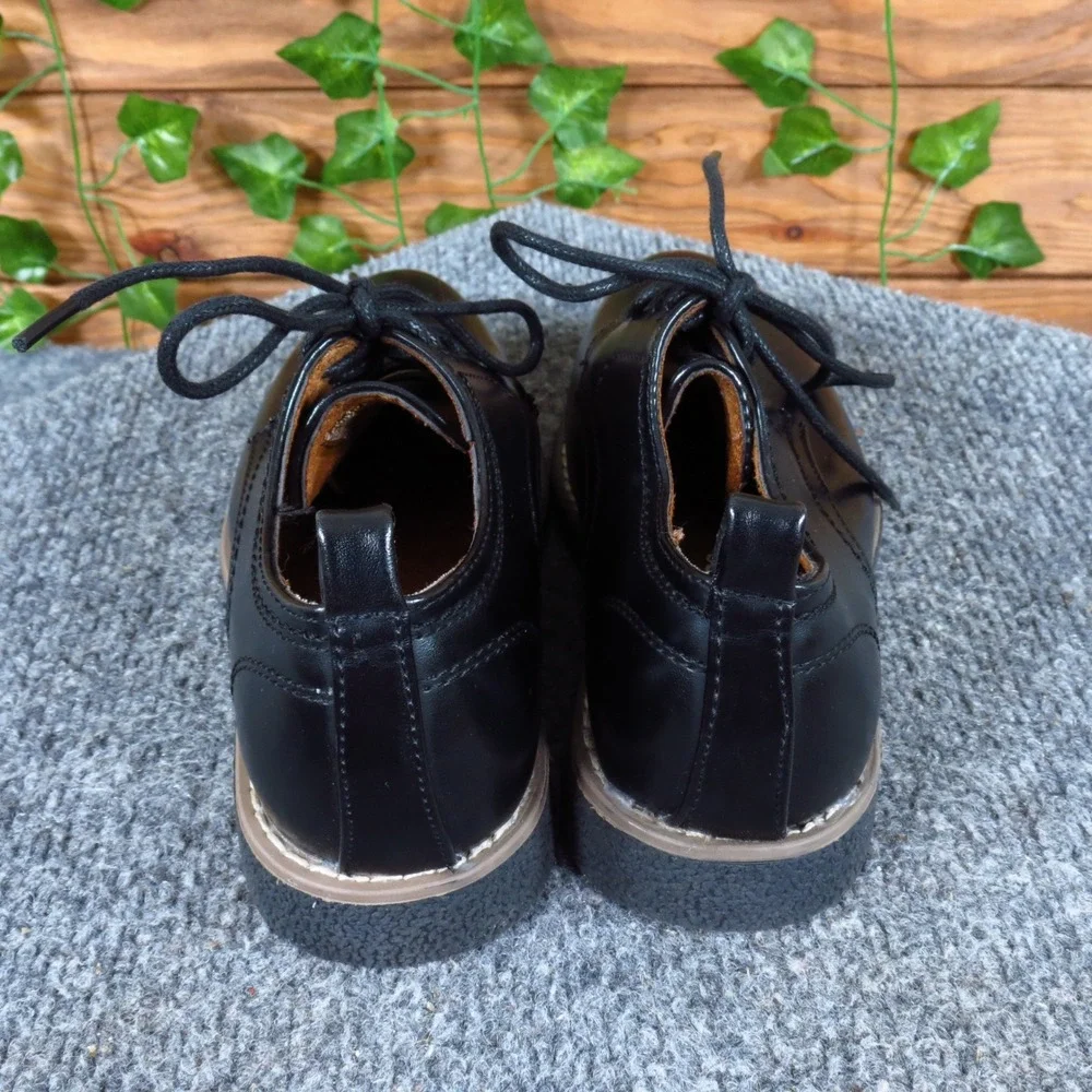 Deer Stags Zander Toddler Boys Oxford Shoes Size 12M Dress Wedding Formal‎ Black